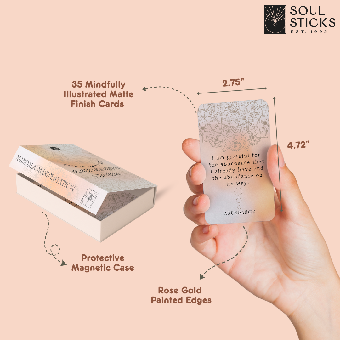 Designs by Deekay Inc. - Vente Cartes de tarot - Jeu de Cartes d'Affirmations de Manifestation Mandala2