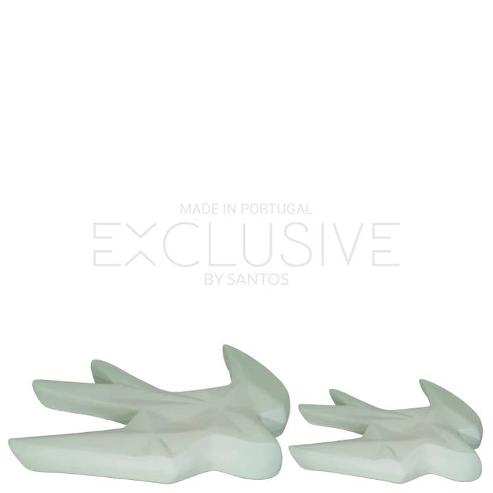 EXCLUSIVE BY SANTOS - Wholesale Decorative Figurine - W226D - MINT-GREEN CERAMIC SWALLOW1