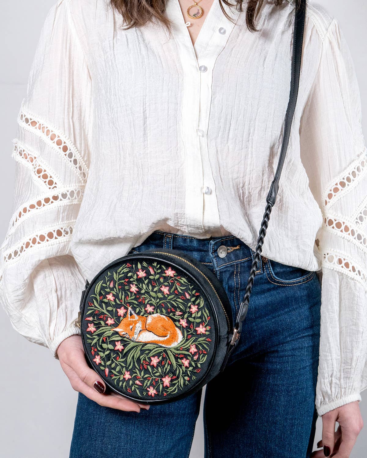 Fable England - Wholesale Crossbody Bag - Women's - US ONLY - Sleepy Fox Circle Purse2