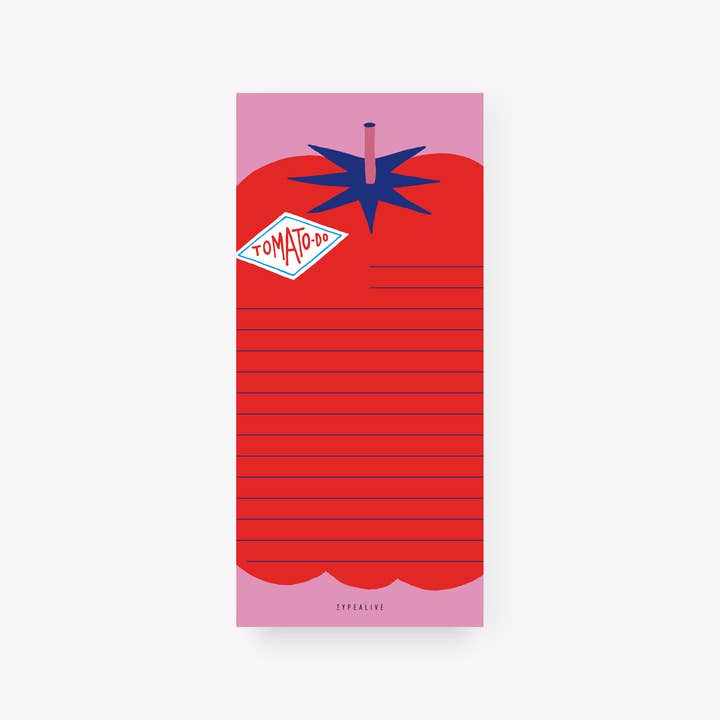 Notepad "narrow" / Tomato Do for wholesale by typealive