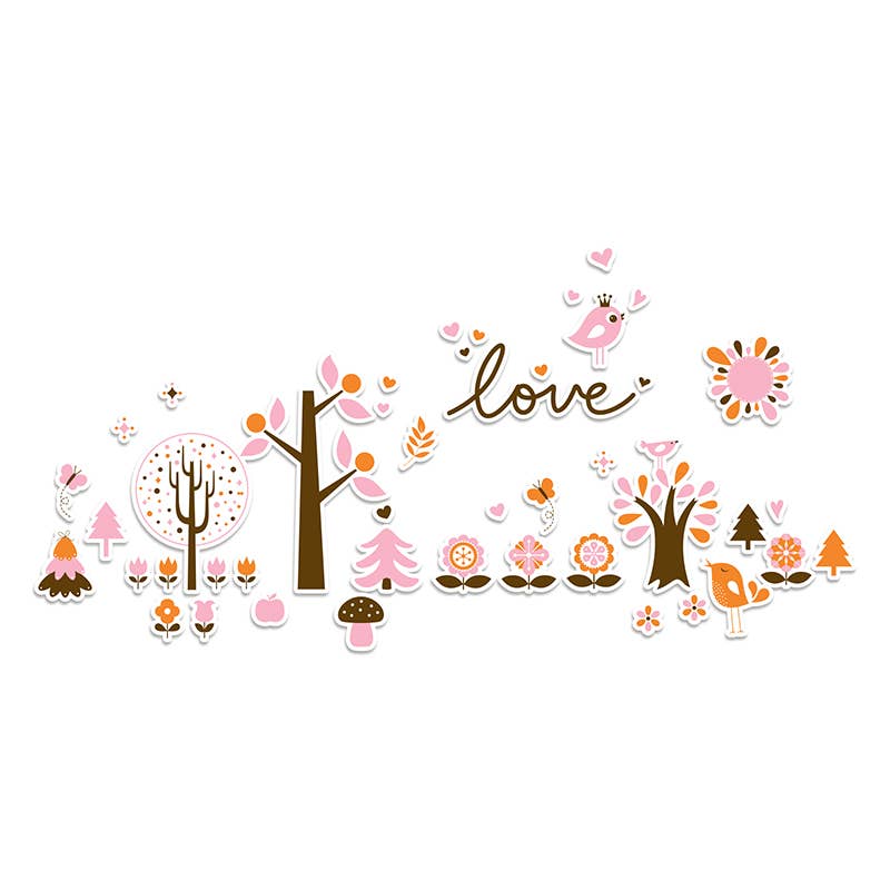 Pinted - Wholesale Wall Decor - Kids & Baby - Forest love pink children's wall decal0