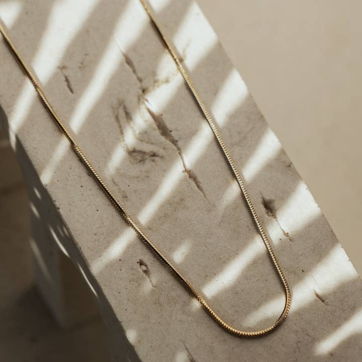 Faya & Co. – Colar de elos e correntes por atacado – Colar de Ouro Nadia Chain