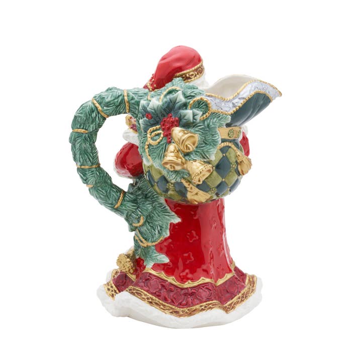 RED Fitz & Floyd Noel Holiday Santa Pitcher Gift Box Pkg for wholesale on Faire1