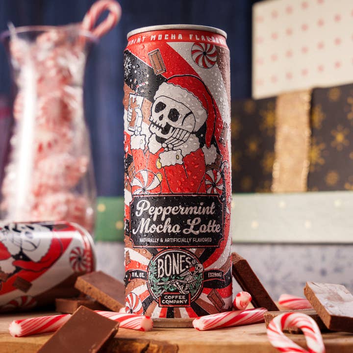 Bones Coffee Company - Wholesale Iced Coffee/Cold Brew - Peppermint Mocha Latte | 12-Pack | Holiday Iced Coffee9