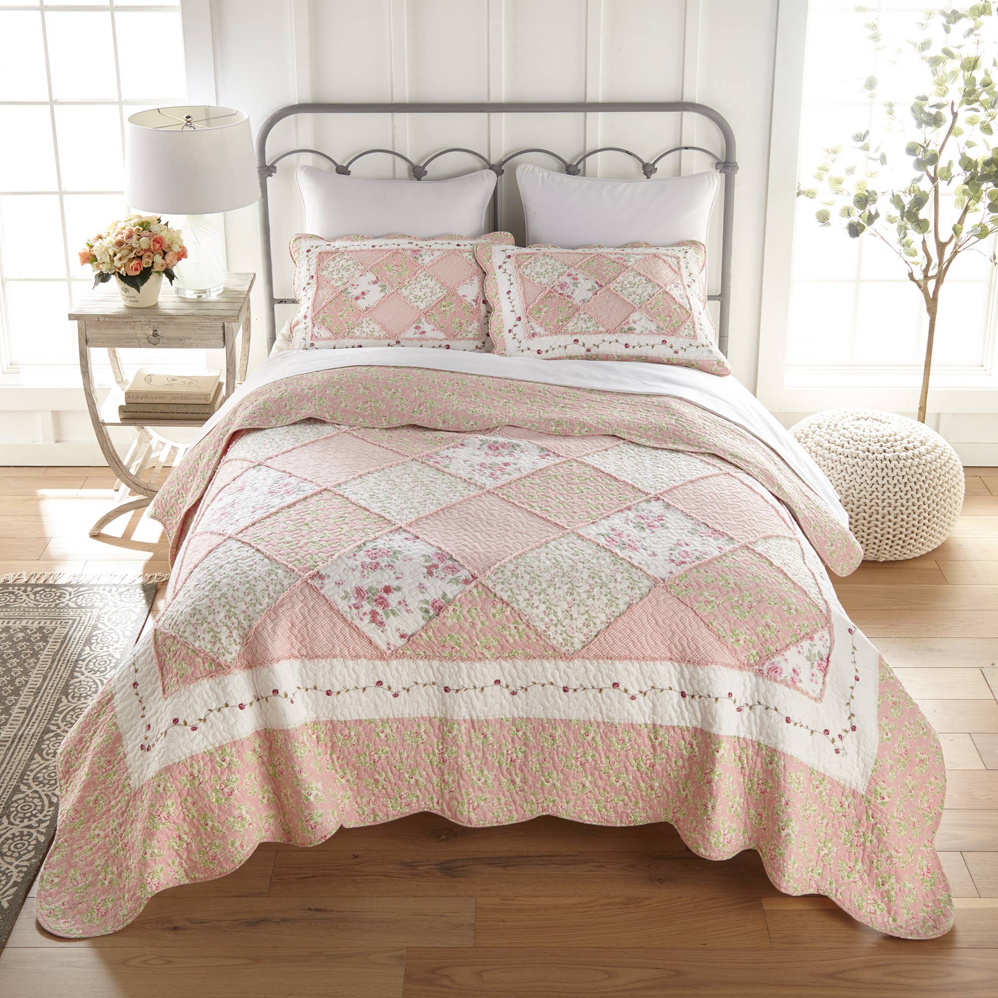 Donna Sharp - Wholesale Beddengoedset - Aardbeientuin Katoenen Patchwork Quilt Collectie2