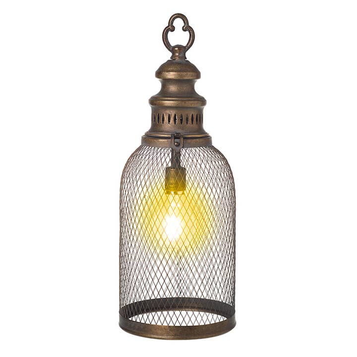 METAL MESH VINTAGED STYLE LANTERN for wholesale by Heaven Sends