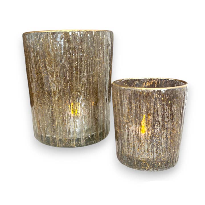 Natural Sm. Glass Votive 2.75Dia- A for wholesale on Faire