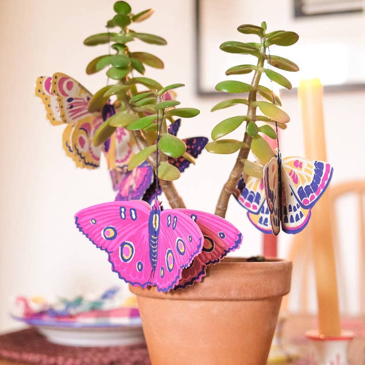 East End Press - Wholesale Ornament - Butterflies Paper Ornaments0