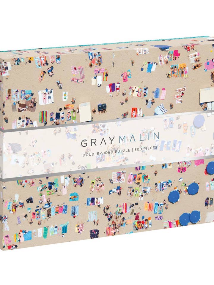 Gray Malin The Beach Double-Sided 500 Piece Puzzle for wholesale by Chronicle Books