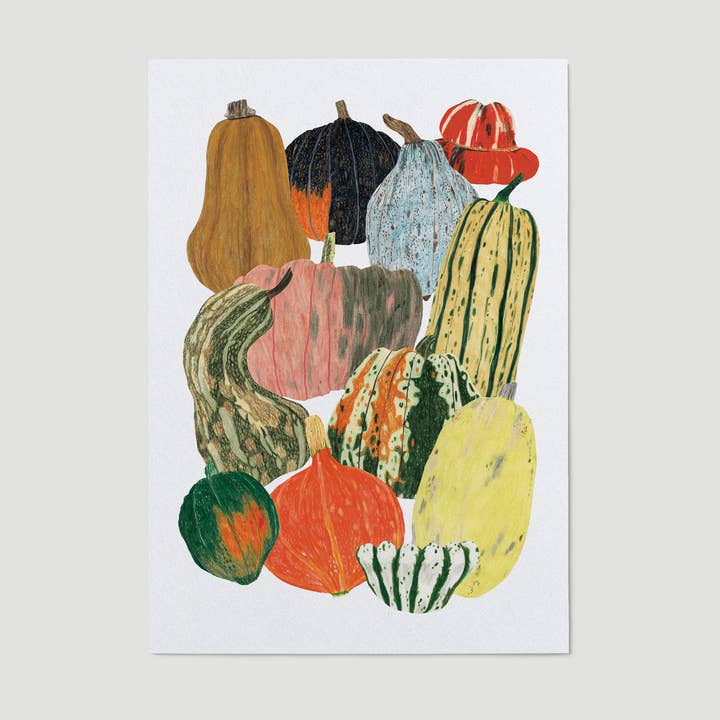 Pumpkin Squash Vegetables Art Print for wholesale by James Barker