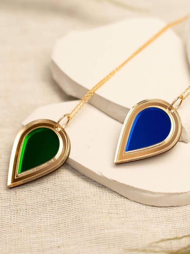 Druppelvormige lasergesneden ketting voor wholesale door Plato's Fire