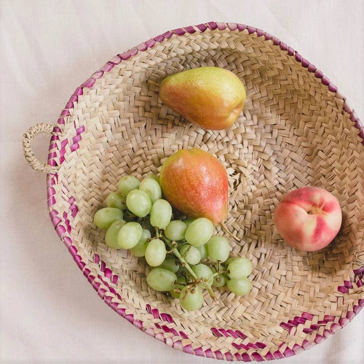 Cesto di Frutta Francese - Cesto di Paglia - Cesto di Frutta per la vendita all'ingrosso da parte di Moroccan Natural bazaar