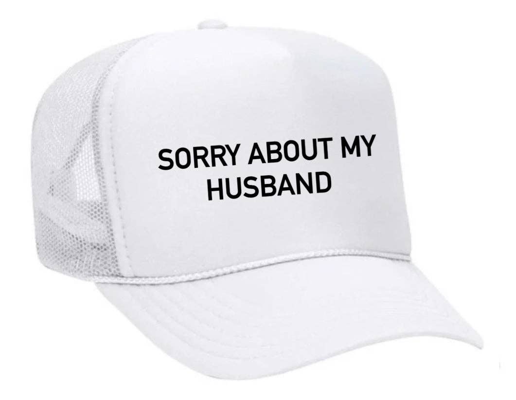 Inappropriate Trucker Hats - Wholesale Trucker Hat - Women's - Sorry About My Husband Trucker Hat10