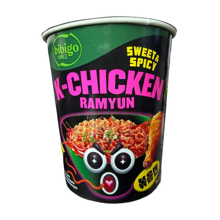 BIBIGO Snabbnudlar Sweet & Spicy K-Chicken Cup 97g för wholesale av utoppa GmbH