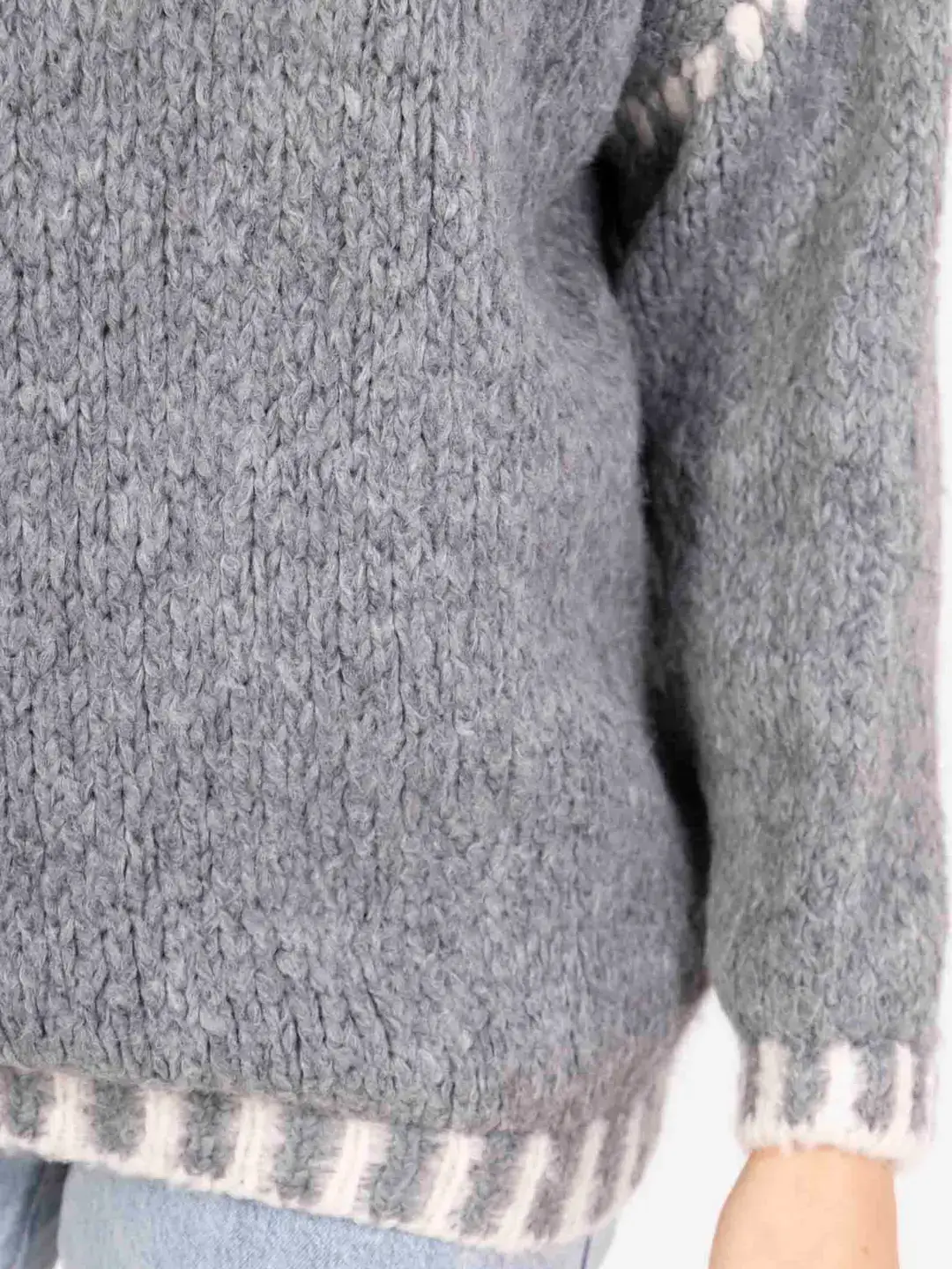 Pépouz' Paris - Wholesale Knit Sweater - Women's - Soft two-tone knit sweater PP251614