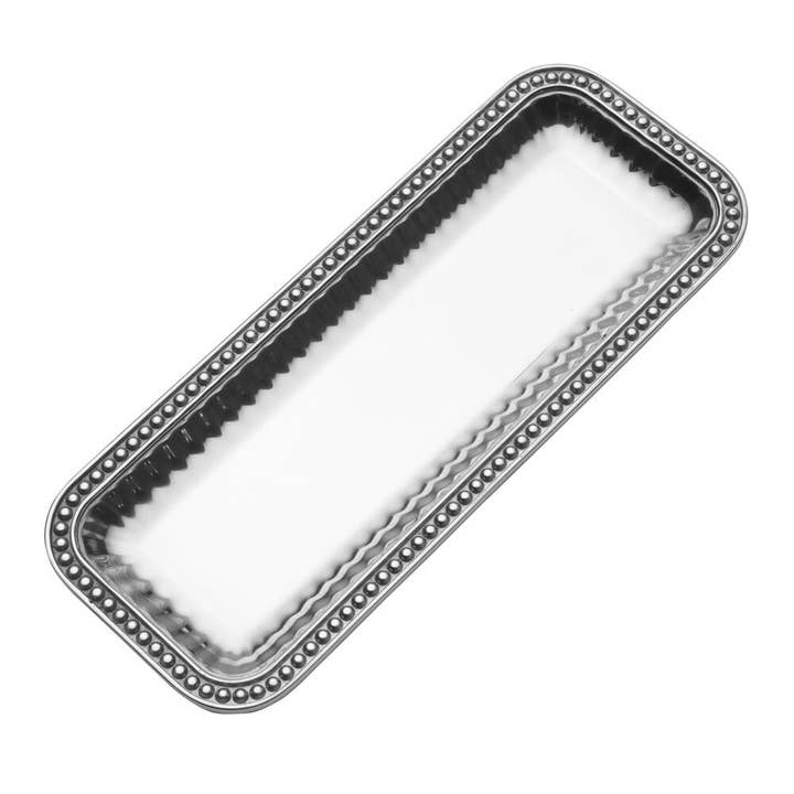 Flutes and Pearls Small Rectangular Tray for wholesale by Wilton Armetale and Gourmet Grillware