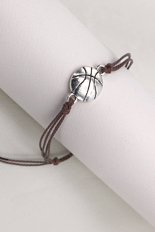 JOSSLYN by wall to wall - Wholesale Charm/Dangle Bracelet - GAME DAY FOOTBALL FRIENDSHIP BRACELET | 40B1073