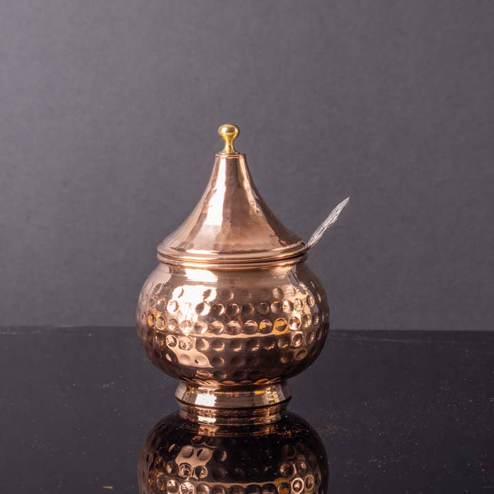Kayrana - Wholesale Spice Rack - Hand Forged Copper Spoon Dome Spice Rack
