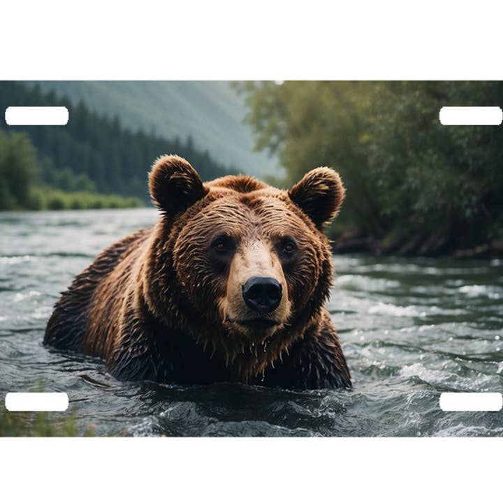 Bear License Plate for wholesale by Traci's Fun Creations