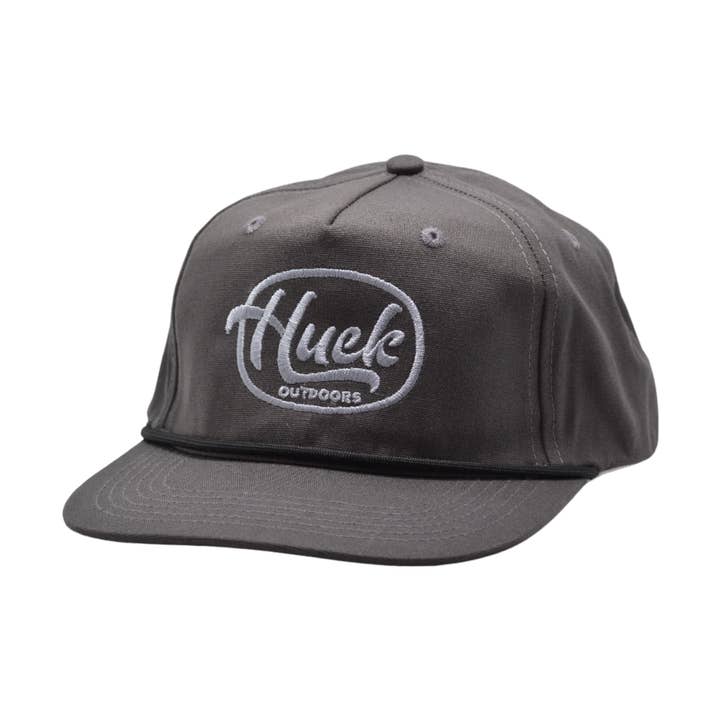 Charcoal/Light Grey - Retro - Rope Hat for wholesale by Huck Outdoors