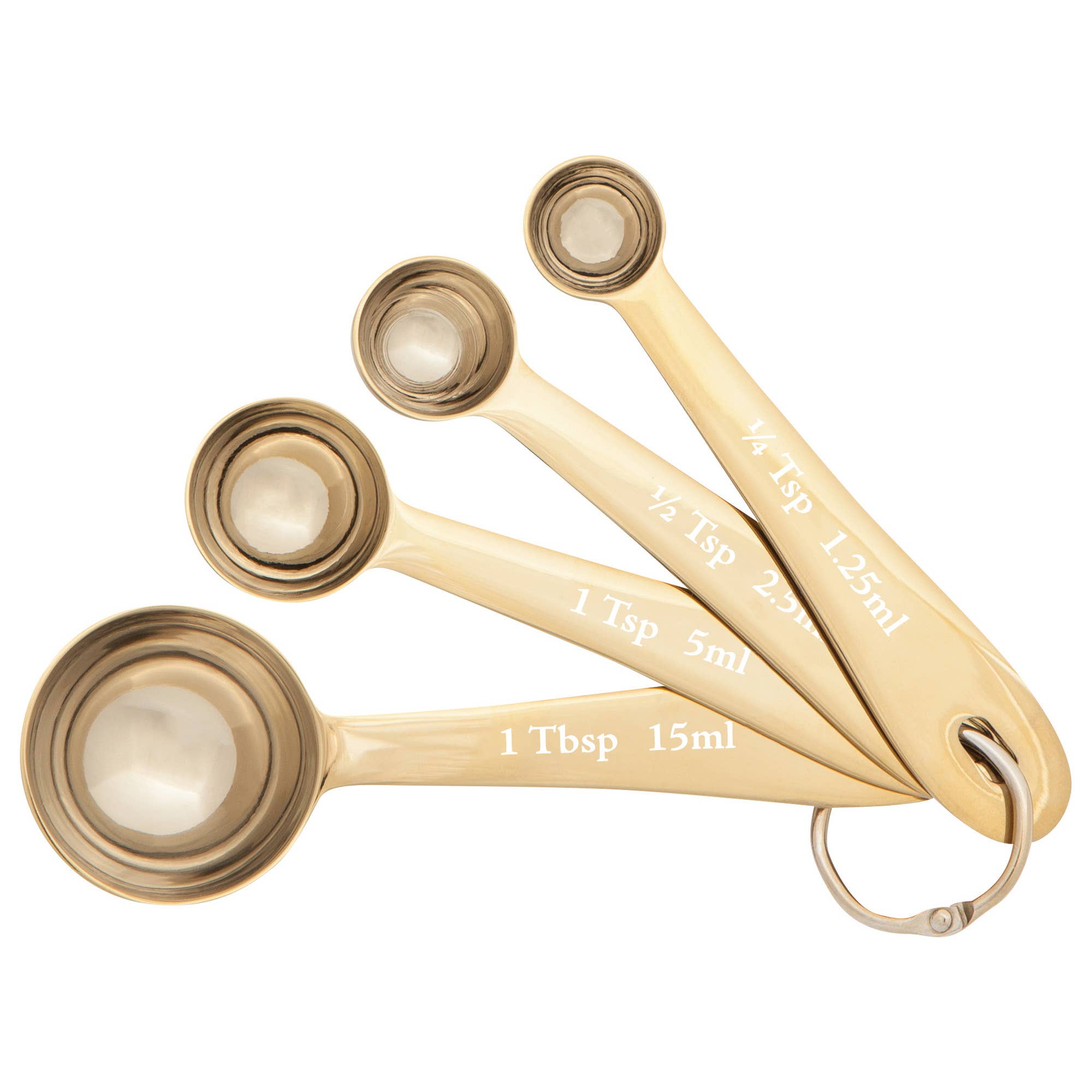 Danica Brands - Wholesale Measuring Spoon - Gold Measuring Spoons Set of 40