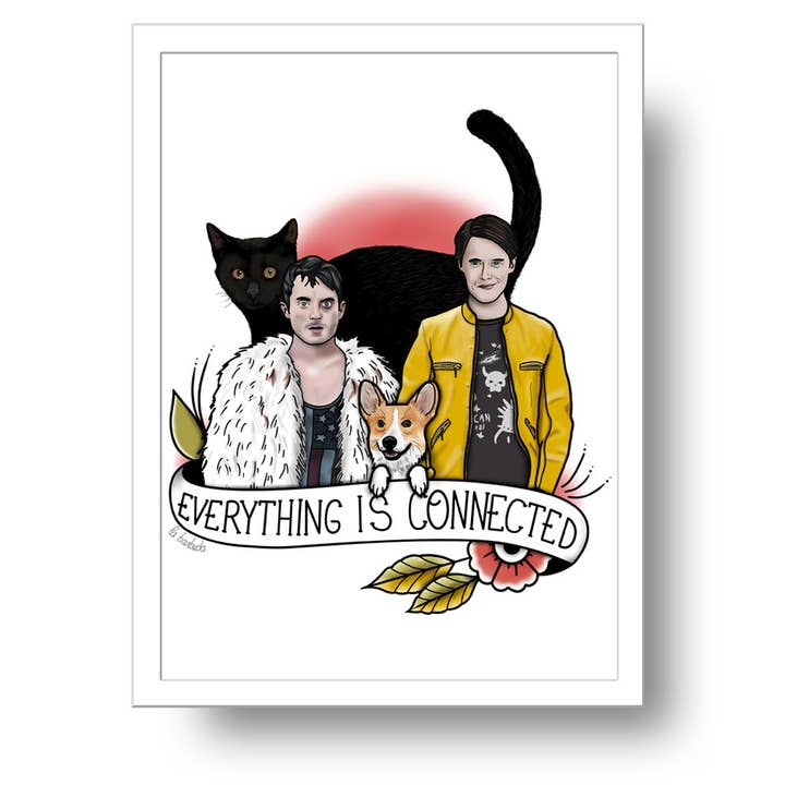 Everything is connected Print by La Barbuda per la vendita all'ingrosso da parte di La Barbuda - No U.S. custom fees