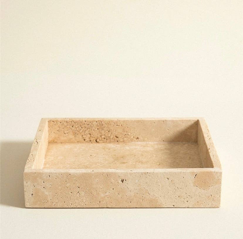 HAAND Craft - Wholesale Desk Tray - OTTOMAN DESK TRAY, TRAVERTINE TRAY, MARBLE STONE ORGANIZER1