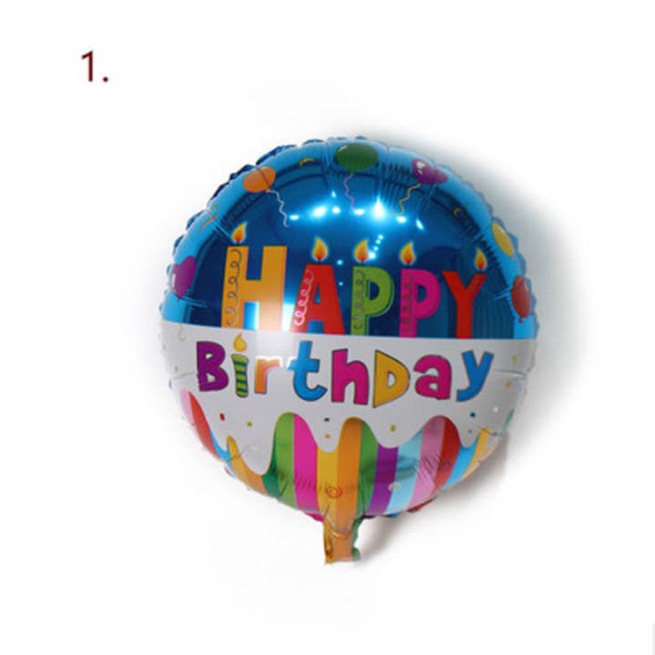 My Wholesale Warehouse – Großhandel Luftballons – Generise Große 45,7 cm große Helium- und selbstaufblasende Partyballons „Happy Birthday“ mit Schnur und Strohhalm