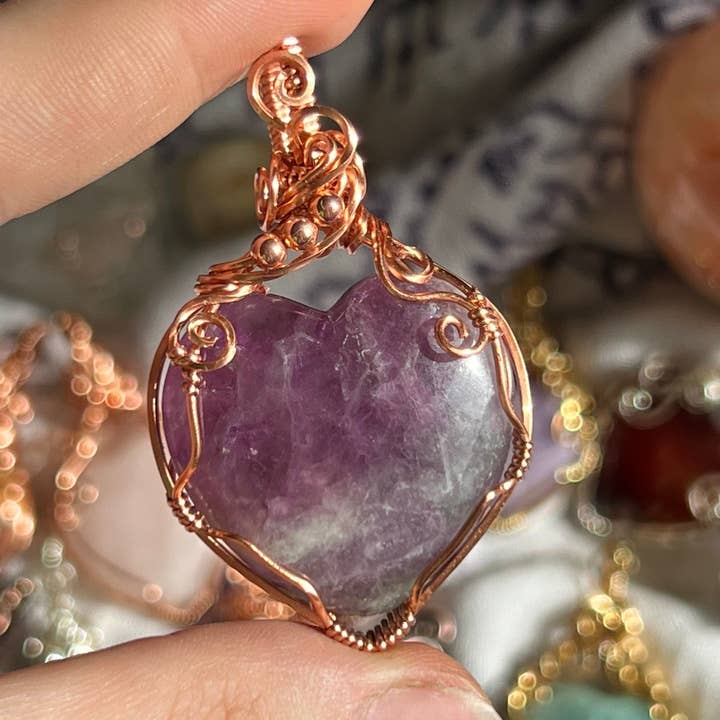 Sunday's Jewels - Wholesale Individual Charm/Pendant - Hearts Pendants - Wire and Gemstone Jewelry1