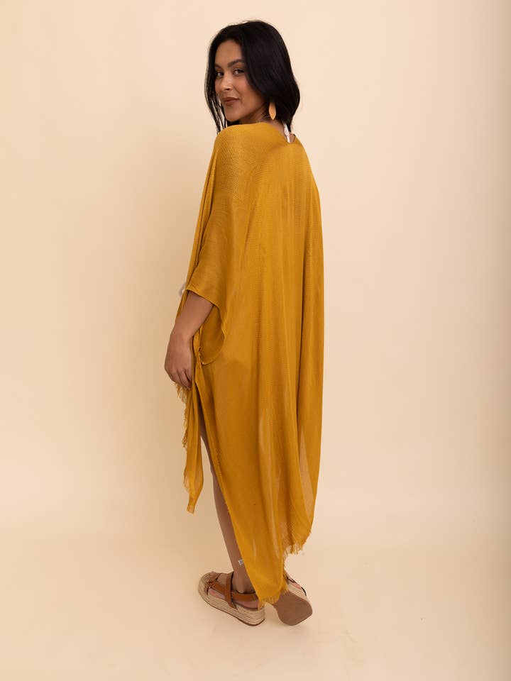 Leto Accessories - Vente Kimono – femme - Kimono bohème chic Festival Fantasy avec bord effiloché - plus de 10 couleurs1