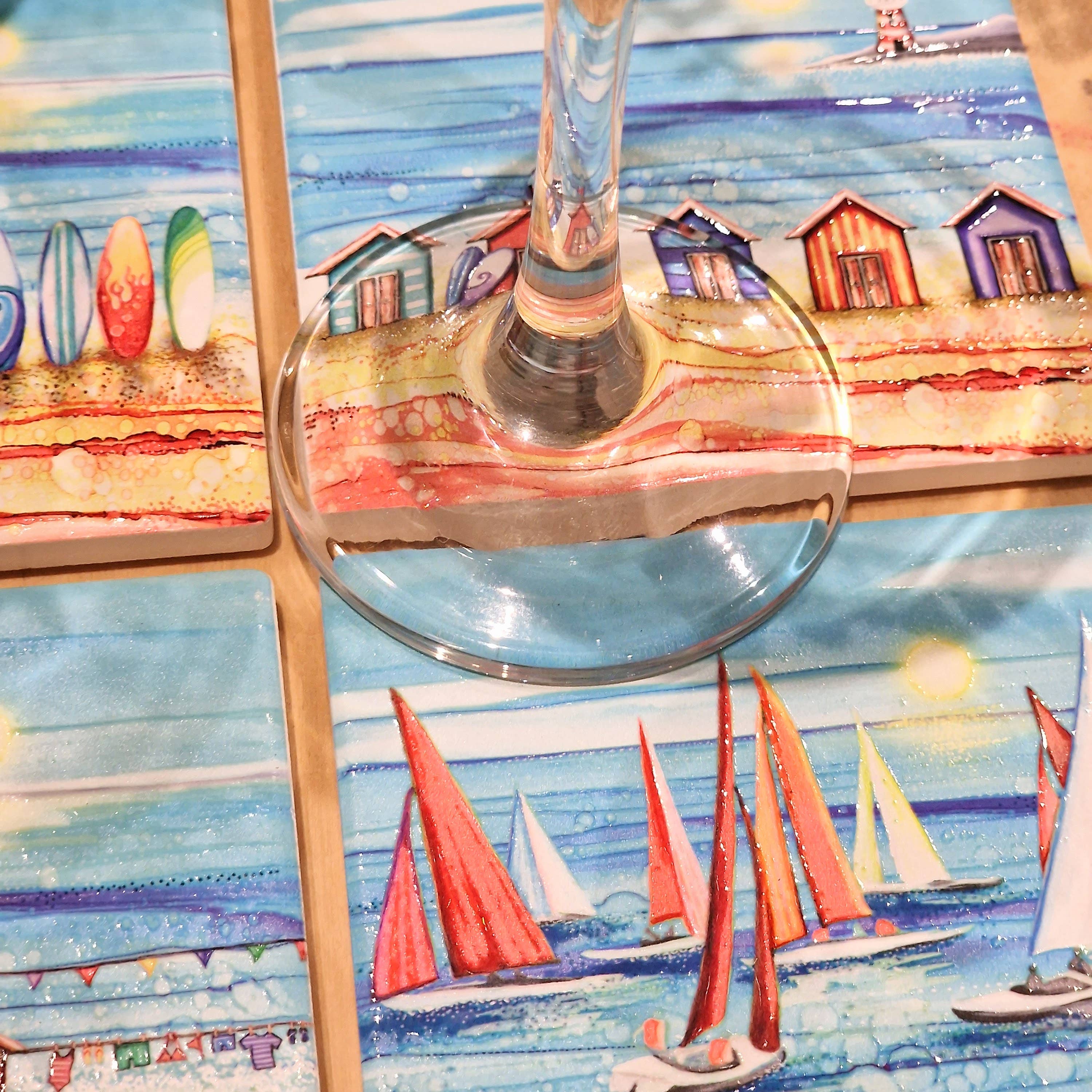 By Jo Crafts – wholesale Coasters – 91-C BTS Regatta Coaster5