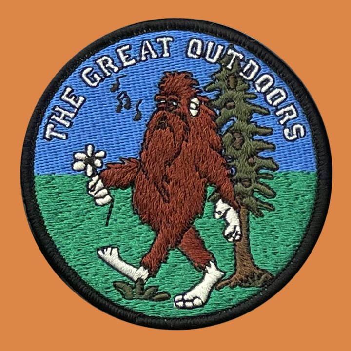 Kelly Green Velcro Patch Big Foot, The Great Outdoors for wholesale on Faire