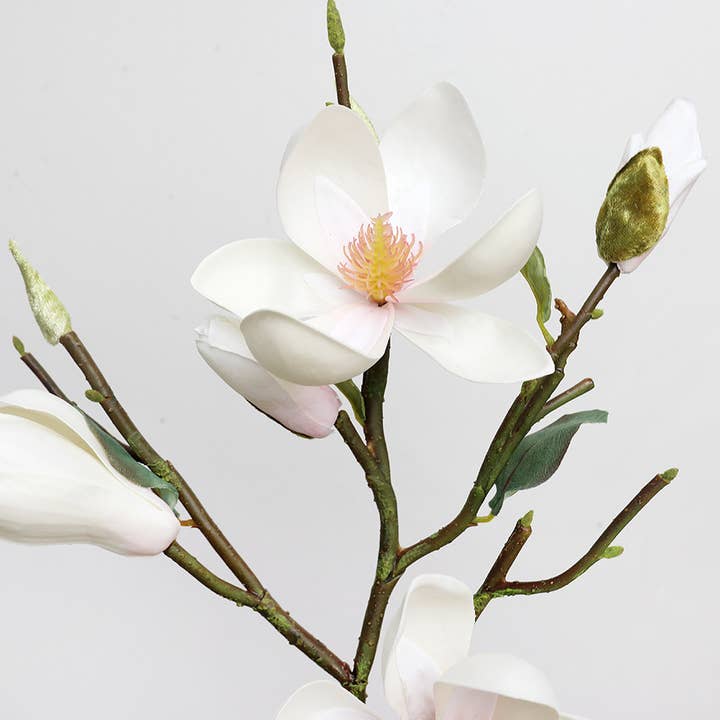Prestige Botanicals - Wholesale Artificial flowers - White Magnolia Tulip 20"2