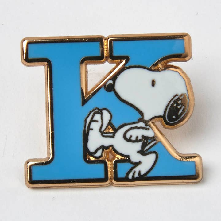Peanuts Alphabet Pin - K for wholesale by Magpie