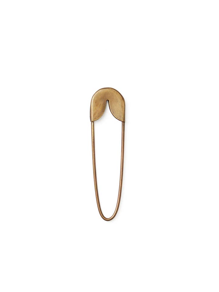 Brass Safety Pin (S) for wholesale by Fog Linen Work