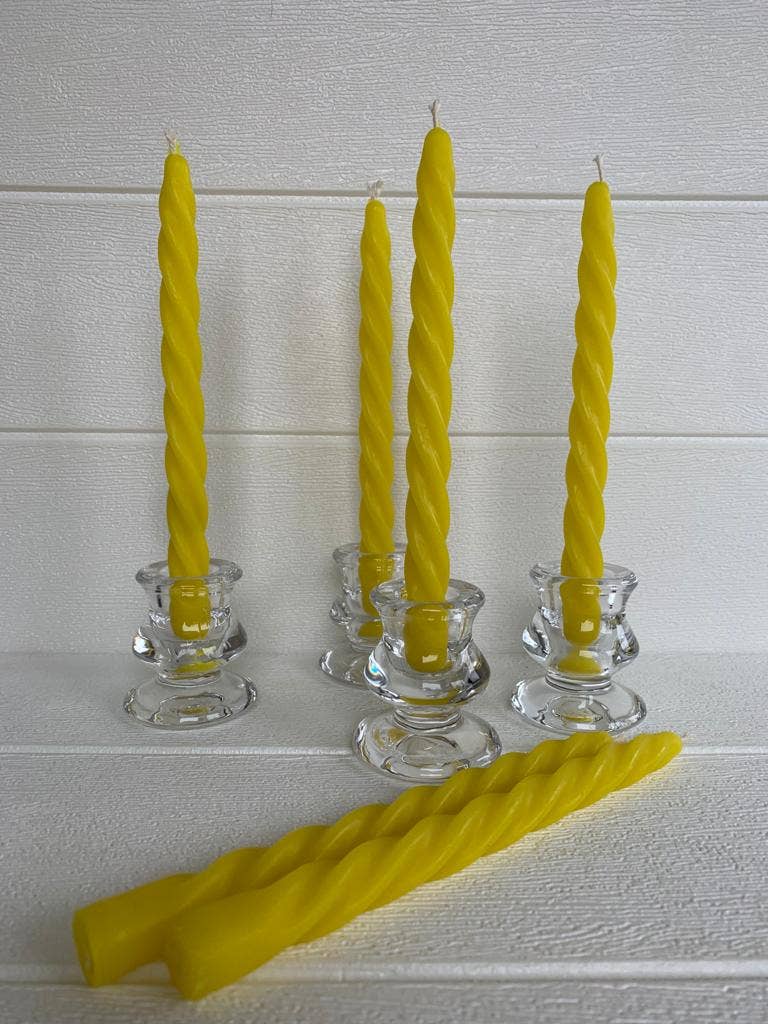 Beelight Candles - Wholesale Tapered Candle/Candlestick - Twisted Beeswax Taper Candle - Pure Beeswax and Cotton wick2