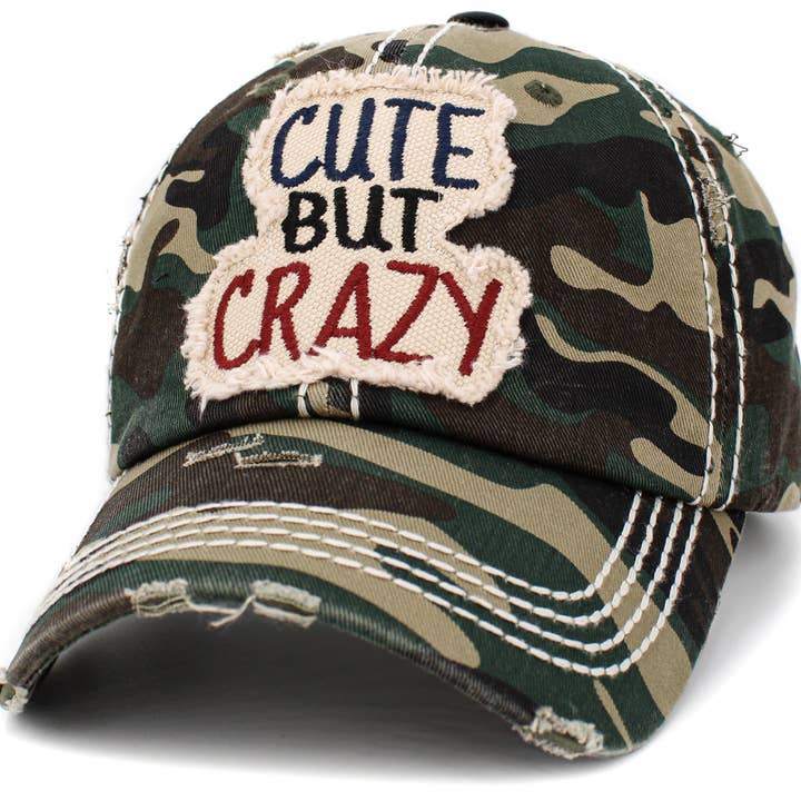 KBETHOS - Wholesale Hat Accessory - Women's - Cute But Crazy Vintage Ballcap