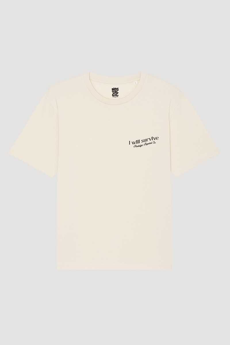 Nostalgic Apparel - Wholesale Screen Printed T-Shirt - Women's - I Will Survive | Natural Tee3