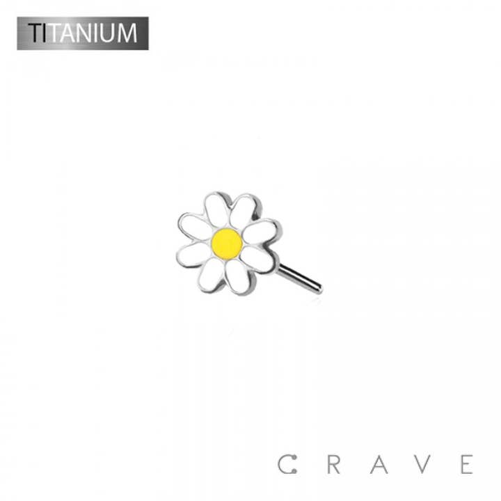 CRAVE - Wholesale Single Earring - IMPLANT GRADE TITANIUM THREADLESS PUSH IN DAISY TOP PART