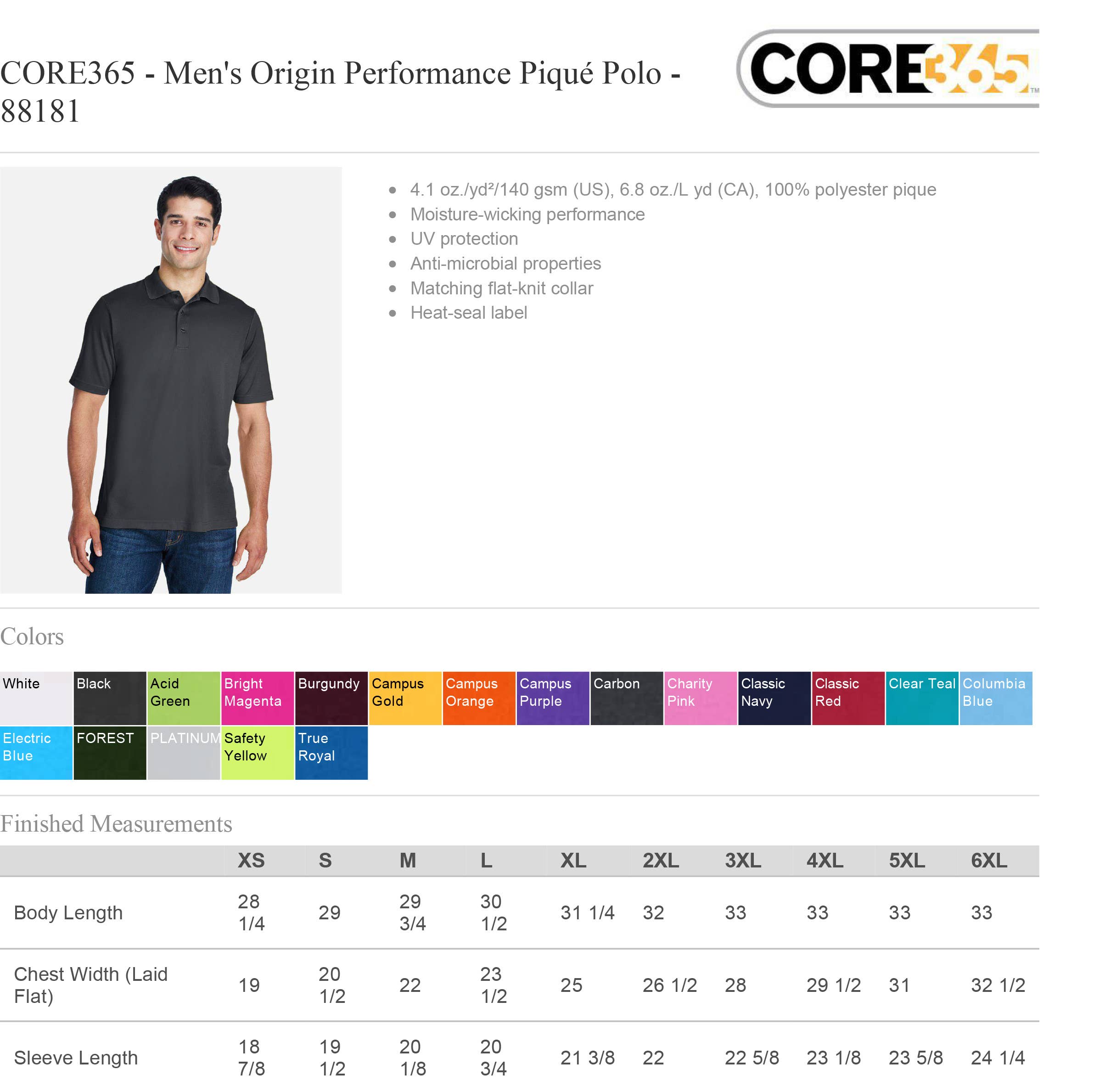 One Nine - Vente Polo – homme - Polo-shirts personnalisés avec texte brodé pour entreprises6