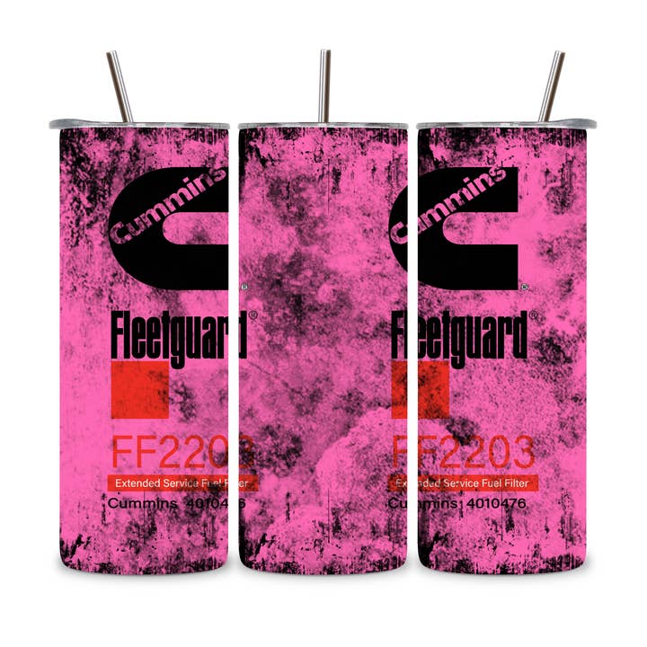 Moyer Farm Parts – wholesale Insulated mug/tumbler – Cummins Fleetguard Pink Tumbler