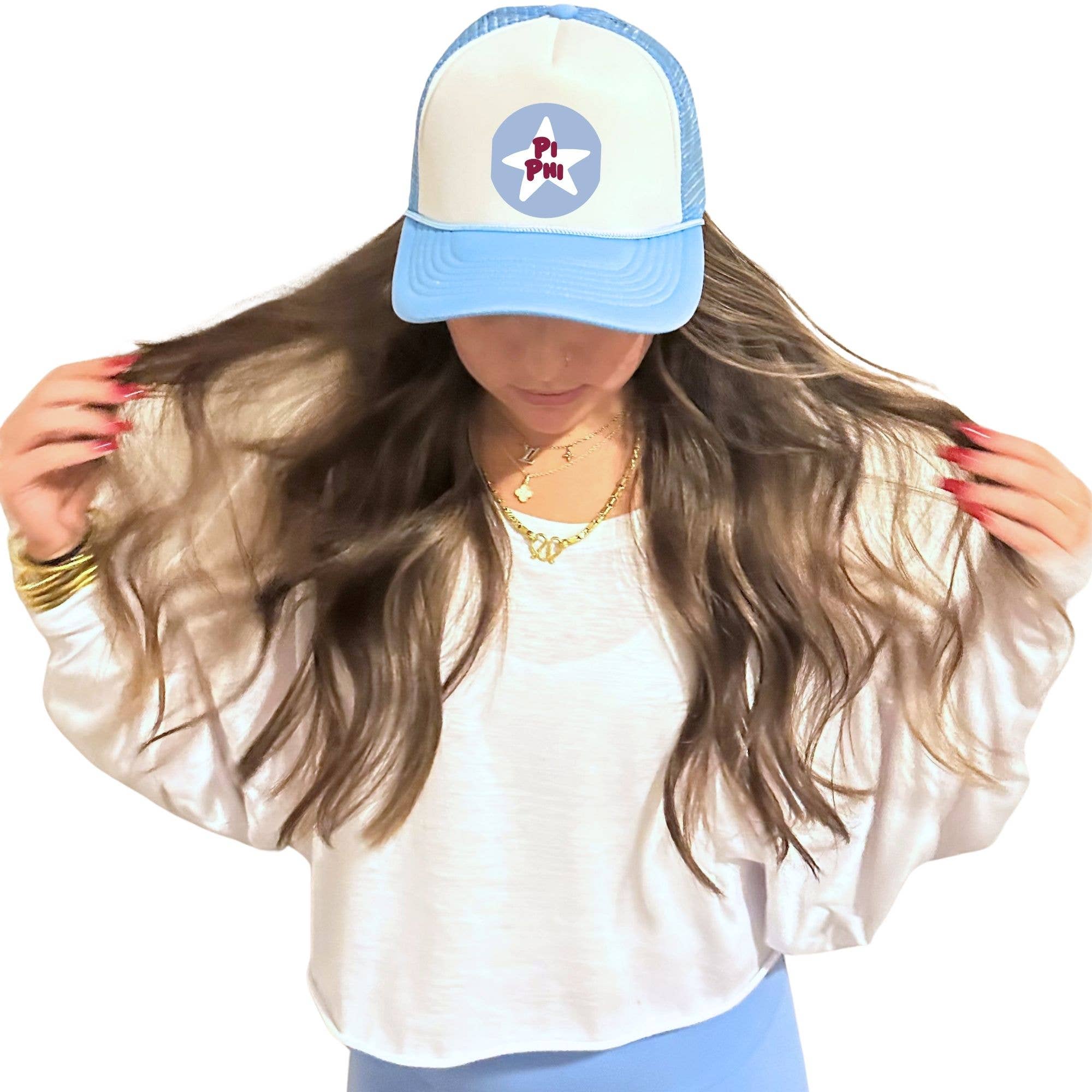 Sarahndipity Shop - Wholesale Trucker Hat - Women's - Sorority 2-Tone Trucker Hat - Choose your Design/Pattern18