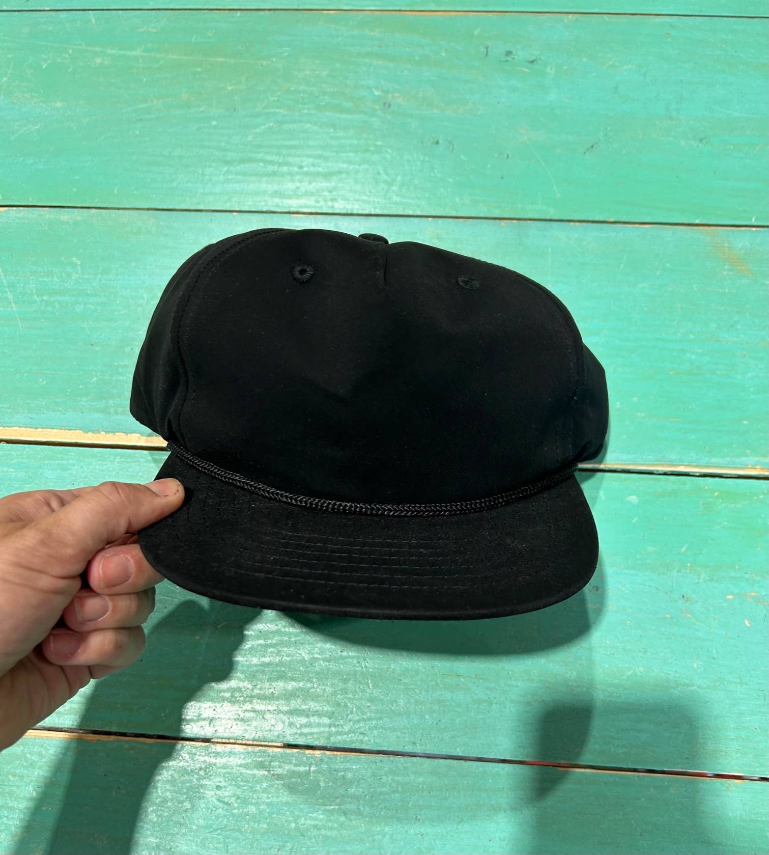 Vibes Hat Company – wholesale Flat-brimmed cap – Unisex – Vibes Retro Rope Hat- Black | Hat Bar | Blank Caps6
