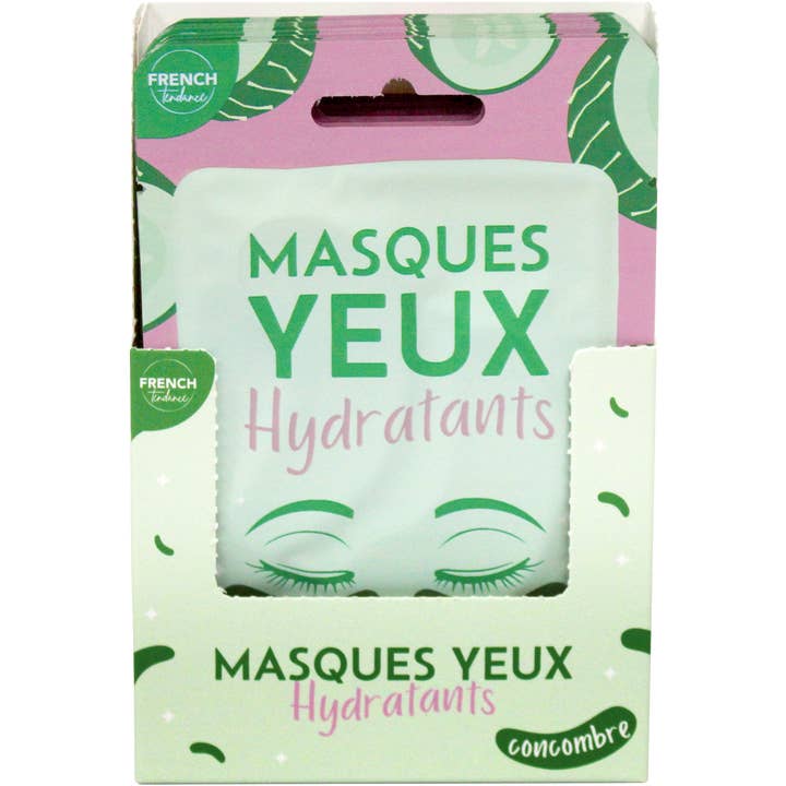 FRENCH TENDANCE - Wholesale Skincare Face Mask - Hydrating Eye Patches - Cucumber Scent - FT