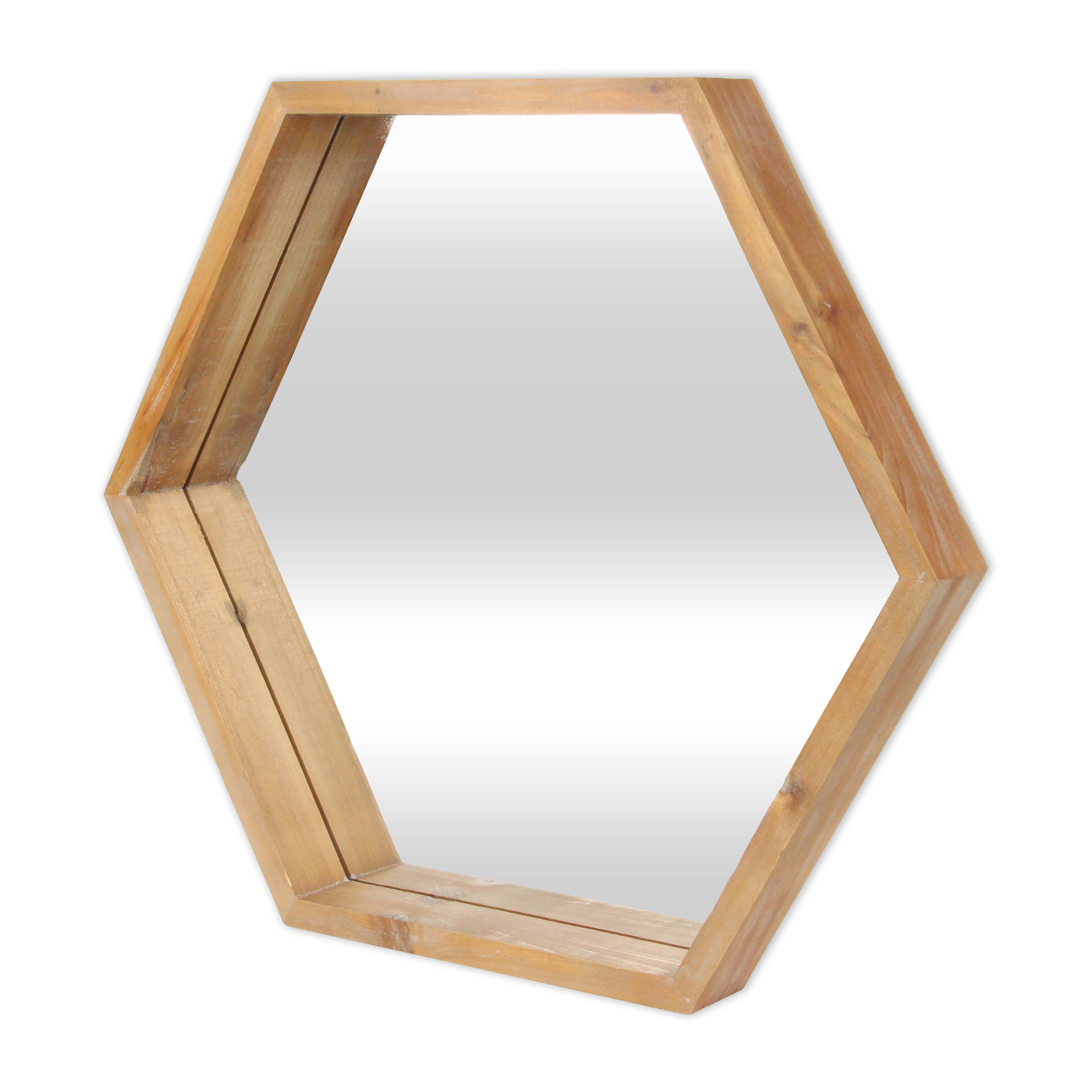Cheungs Home Decor - Wholesale Wall Mirror - Althea Hexagonal Wooden Wall Mirror3