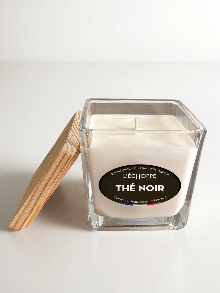 Schwarzer Tee - Duftkerze 190g für den Großhandel von L'Échoppe Buissonnière
