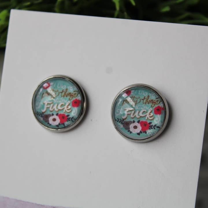12mm I like pretty things and the word f*ck for wholesale by Fiddle & Fox