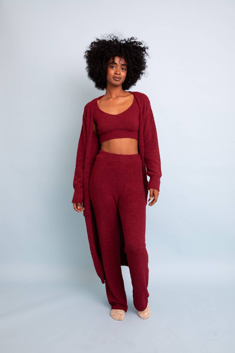 Leto Accessories - Wholesale Lounge Set - Women's - Comfy Boucle Knitwear Set for Her - Relaxation Redefined 😌9