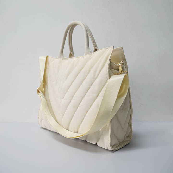 Babs + Birdie - Vendita all'ingrosso Borsa tote - Donna - Borsa a tracolla grande The Carmen | Chevron Stripe8