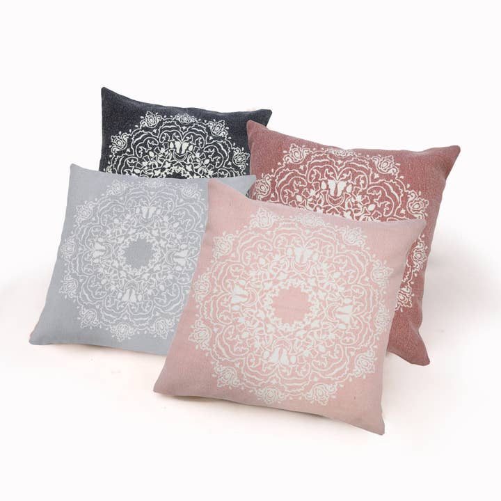 LR Home - Wholesale Throw/Decorative Pillow - Intricate Medallion Throw Pillow